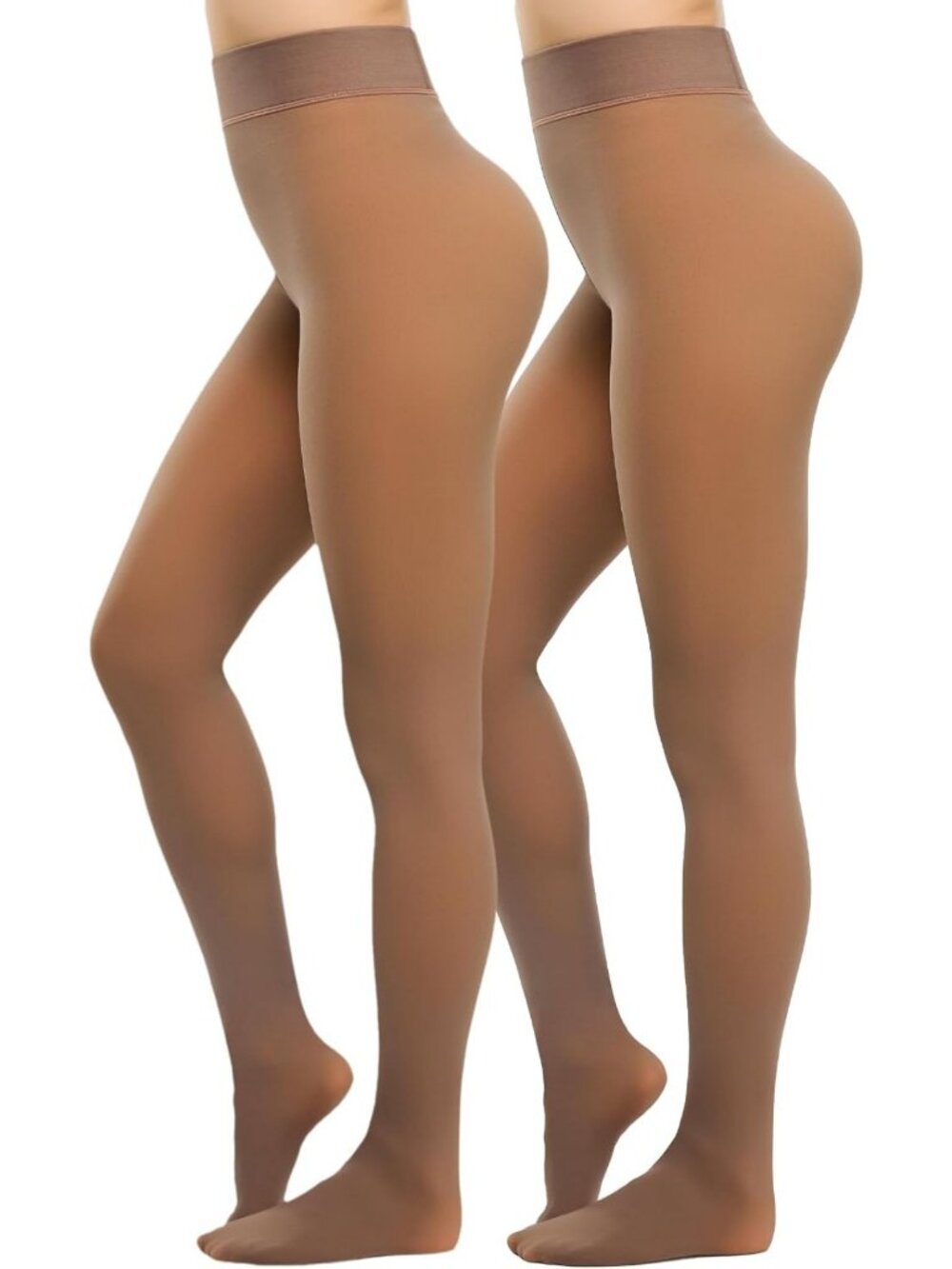 KBVOT Fleece Lined Tights Women Pantyhose Leggings Sheer Warm Thermal Thick Fake